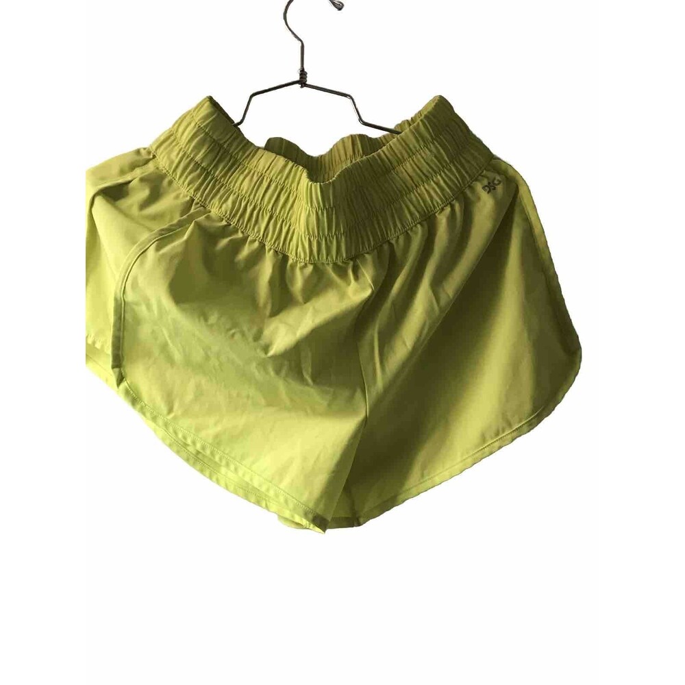 DSG High Rise Stride Womens Shorts, Bright Yellow/ Green Color Size S